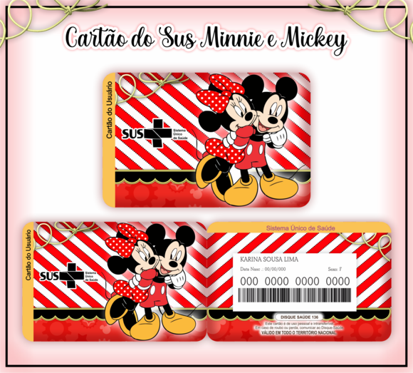 Cartão SUS Mickey