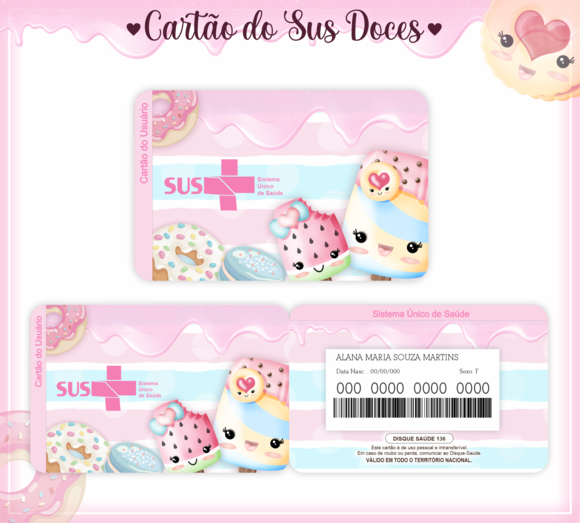 Cartão SUS Doces