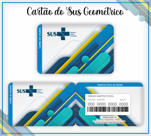 Cartão SUS Geométrico