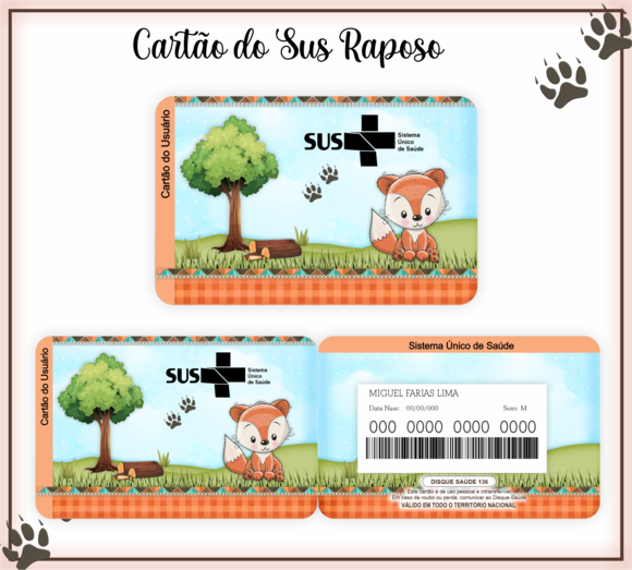 Cartão SUS Raposa