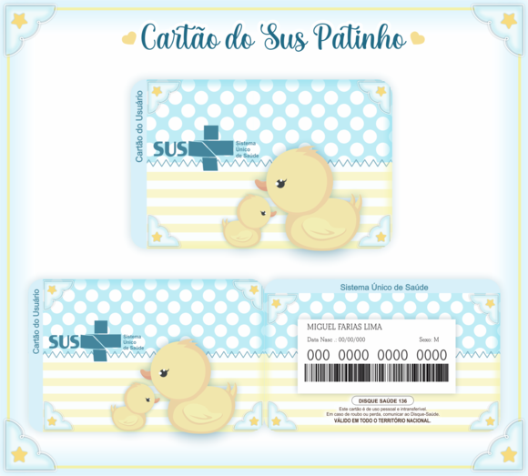 Cartão SUS Patinho
