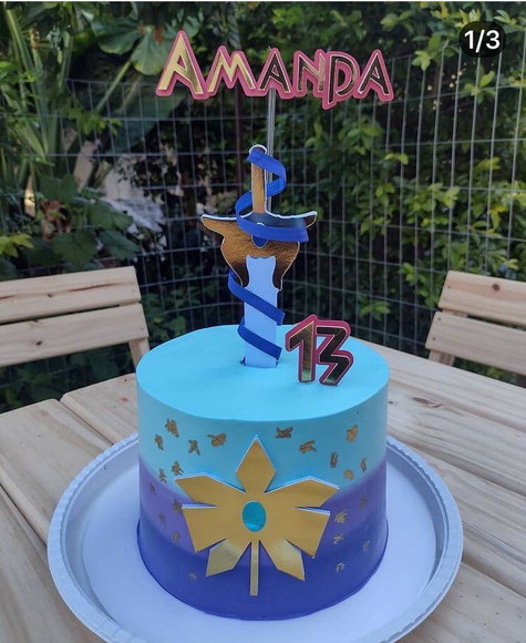 Topo de Bolo She-ra