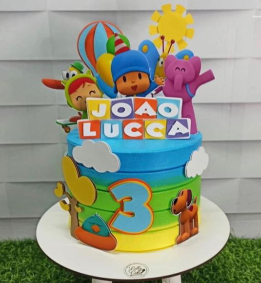 Topo de Bolo Pocoyo