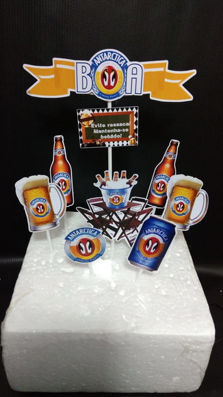 Topo de Bolo CERVEJA