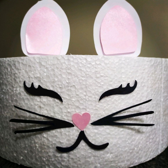 Topo de Bolo Rosto Gatinho
