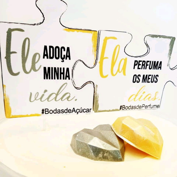 Topo de Bolo Bodas de Perfume