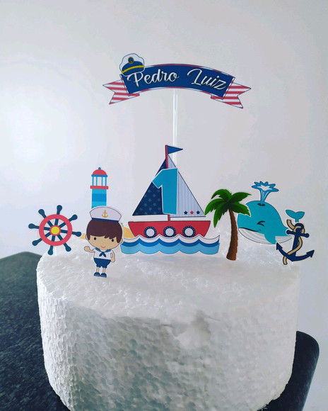 Topo de Bolo marinheiro