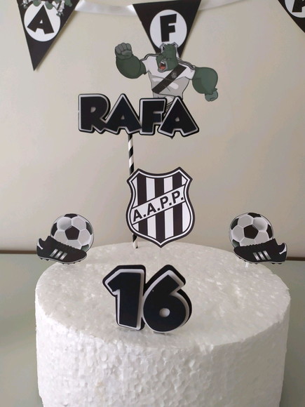 Topo de Bolo Ponte Preta - Imagem 2