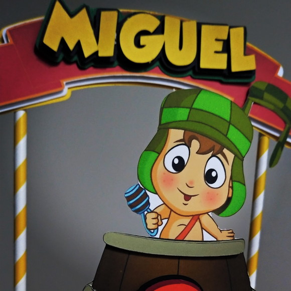 Topo de Bolo Turma do Chaves
