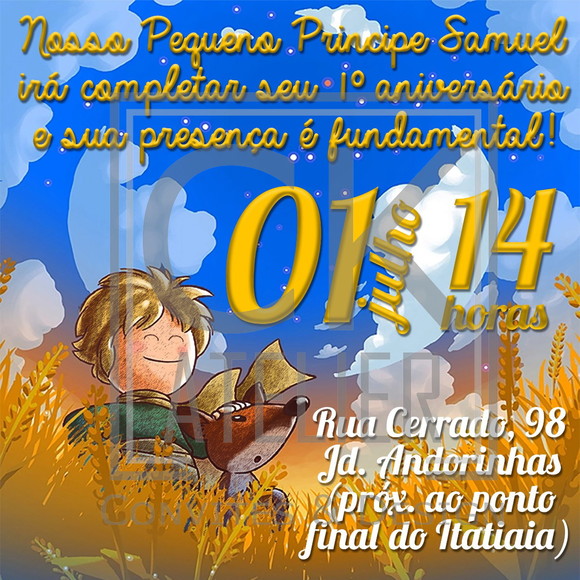 Convite Pequeno Principe