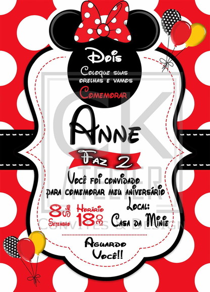 Convite Digital Minie