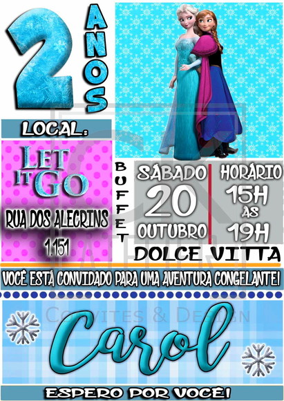 Convite Frozen