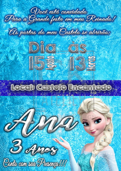 Convite Frozen