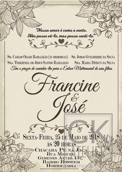 Convite Digital Casamento