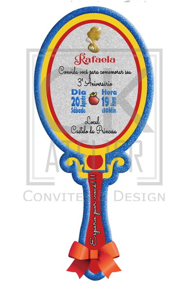 Convite Digital Branca de Neve
