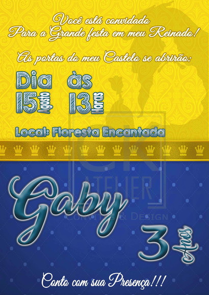 Convite Digital Bela e Fera