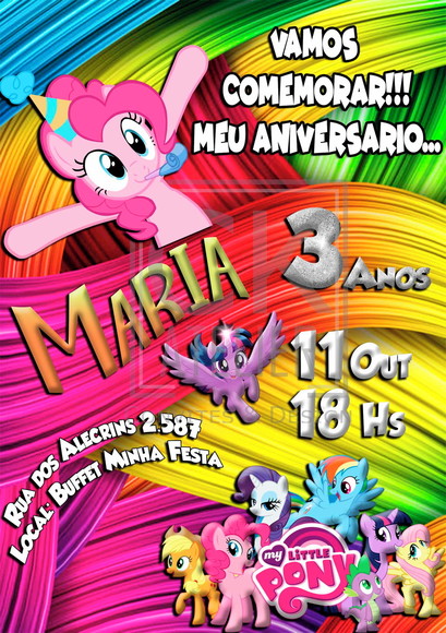 Convite My Little Poney