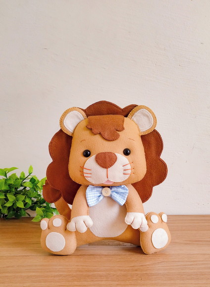 Safari em Feltro - Leão 25cm