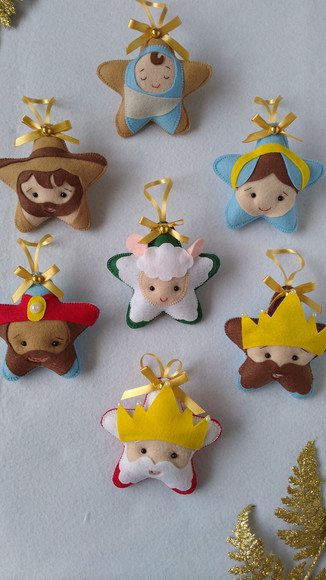 Kit Pingentes Estrelinhas de Natal - Imagem 2