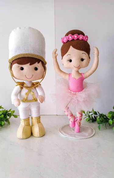 Soldadinho de Chumbo + Bailarina em Feltro