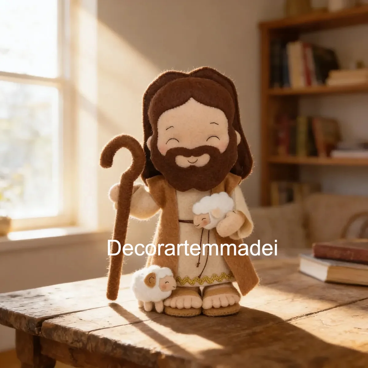 Jesus boneco em feltro decoração - Imagem 1