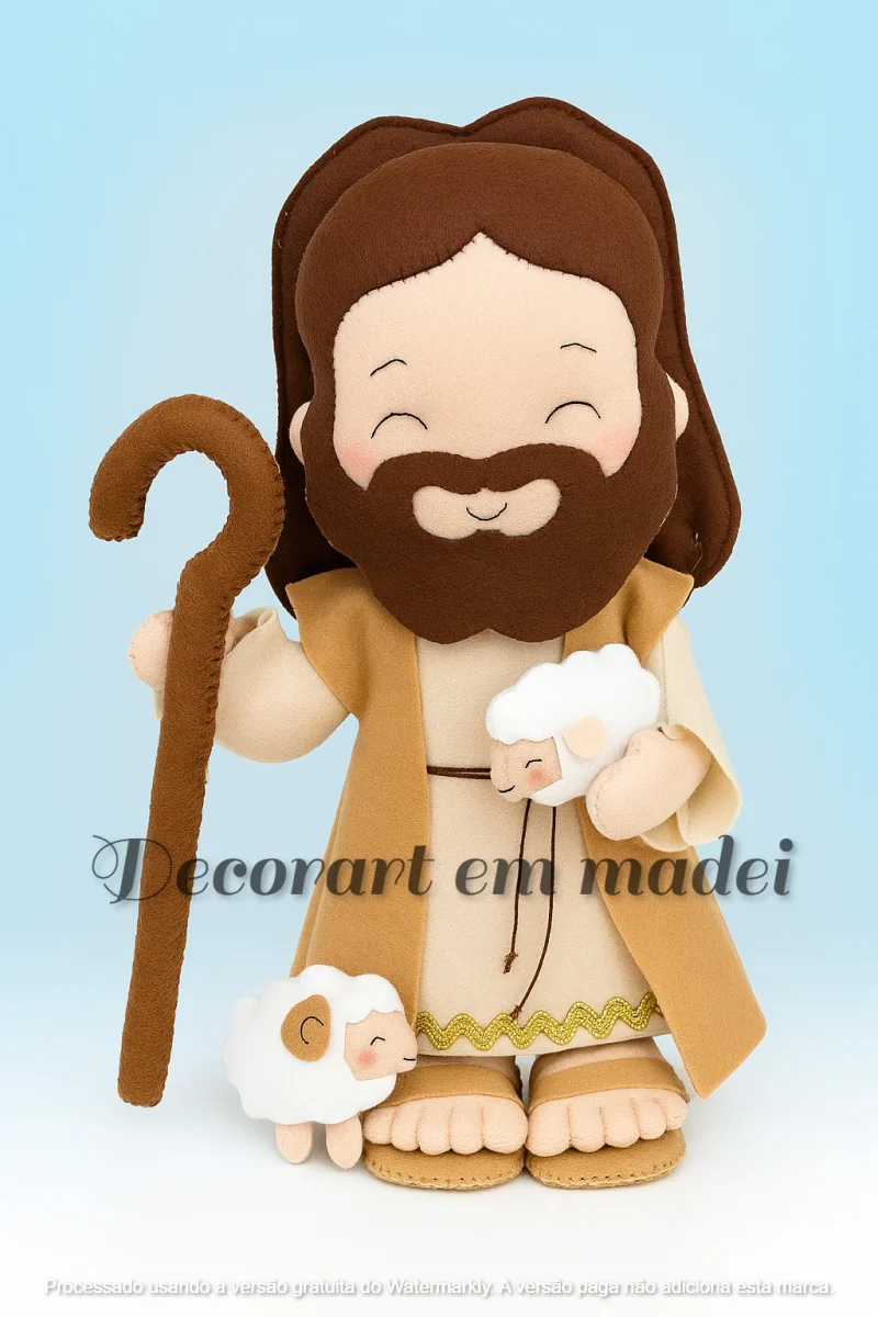 Jesus boneco em feltro decoração - Imagem 3