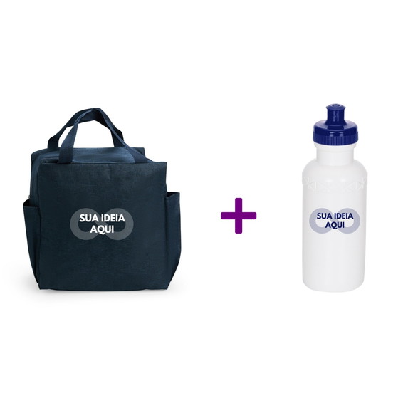 30 Kit com Squeeze 500ml + Bolsa Térmica 12l