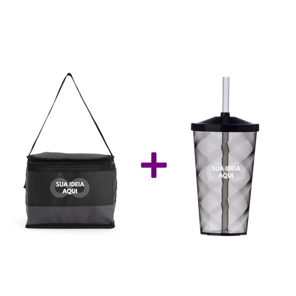 500 Kit com Copo 550ml + Bolsa Térmica 5l