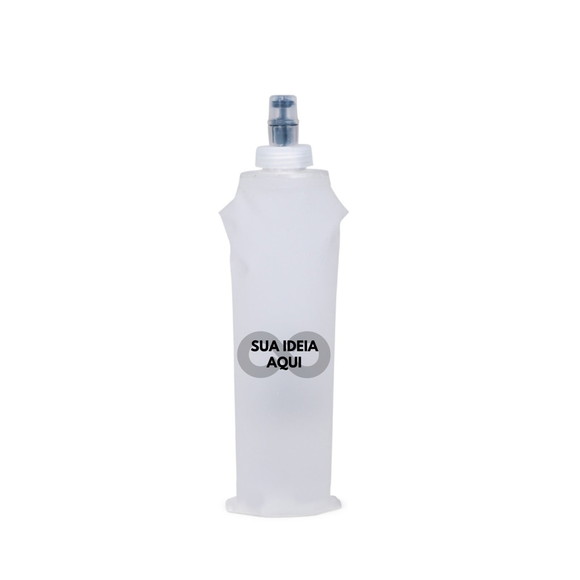 100 Garrafas Squeeze Dobrável 500 ml Brinde Corporativo