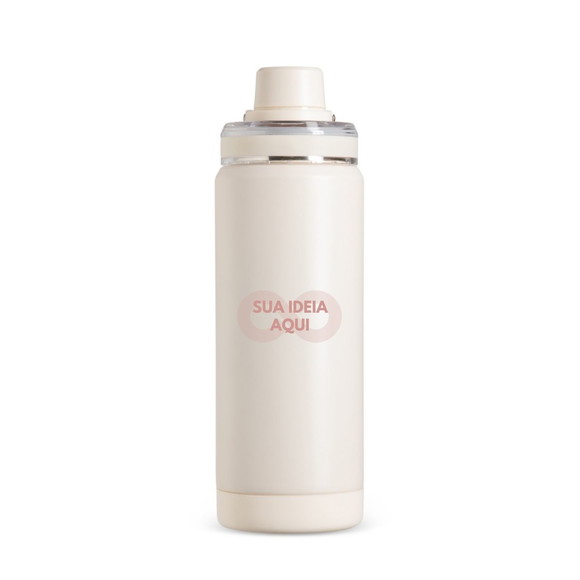 30 Garrafa Térmica Personalizada 600ml Inox Brinde Atacado