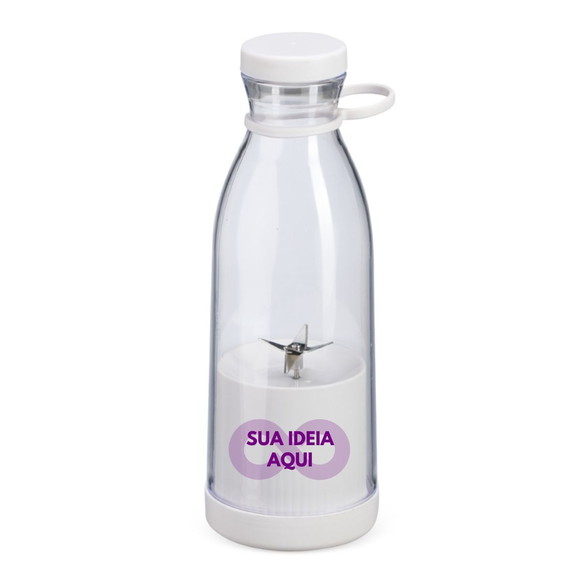 100 Garrafa Personalizada Mixer 380ml Plástica Brinde Atacad