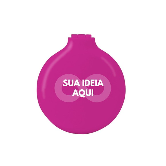 100 Escova com Espelho Personalizada Colorida Bolsa Brinde
