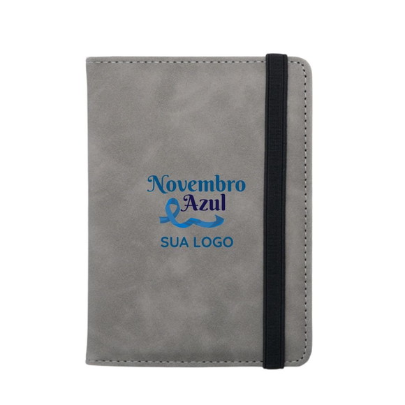 50 Porta-passaporte em Couro Sintético Novembro Azul Brinde