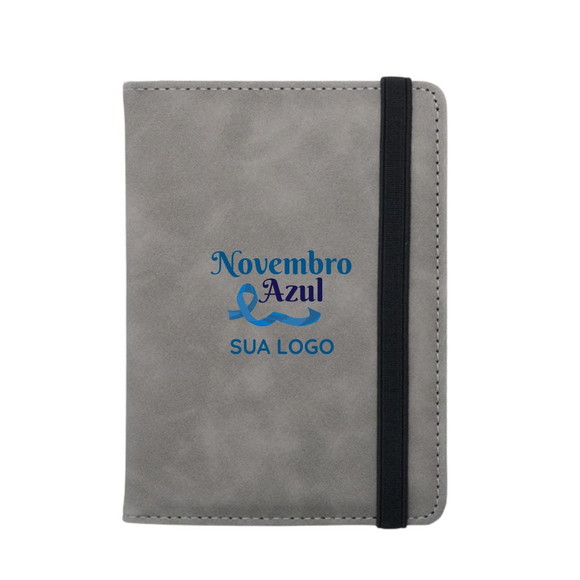30 Porta-passaporte em Couro Sintético Novembro Azul Brinde