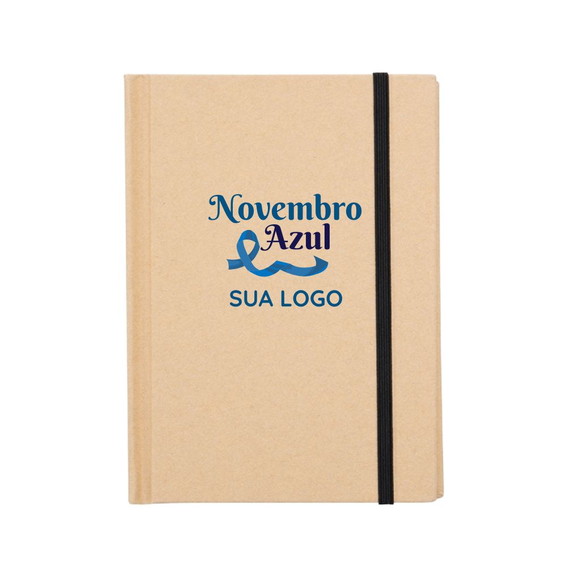 500 Caderneta Ecológica Novembro Azul Brinde Personalizado