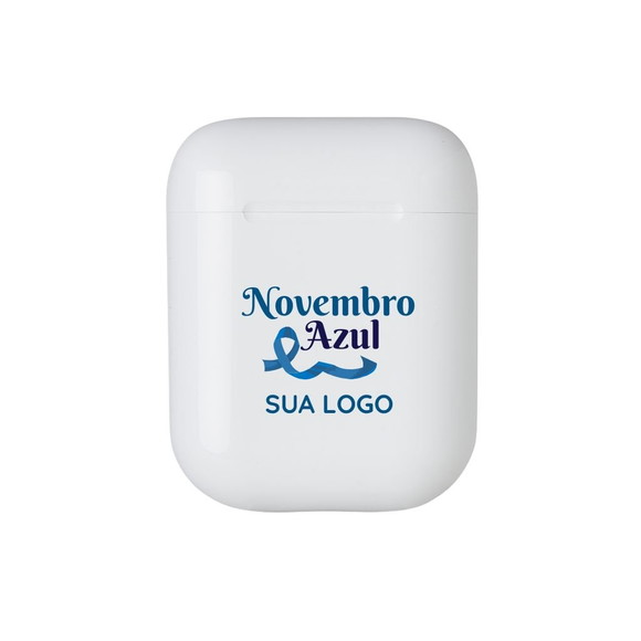 50 Fone de Ouvido Bluetooth Personalizado Novembro Azul