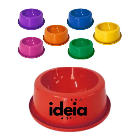 100 Comedouros Pet Personalizados 200ml com Logo/ideia