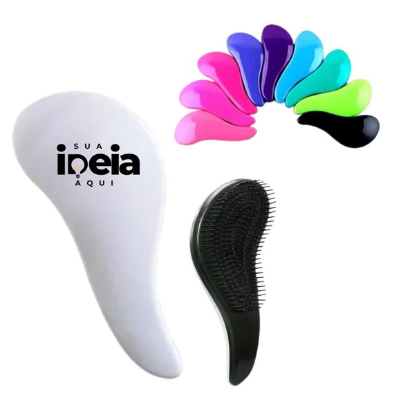 500 Escovas de Cabelo Mágica Personalizada c/ Sua Logo/ideia