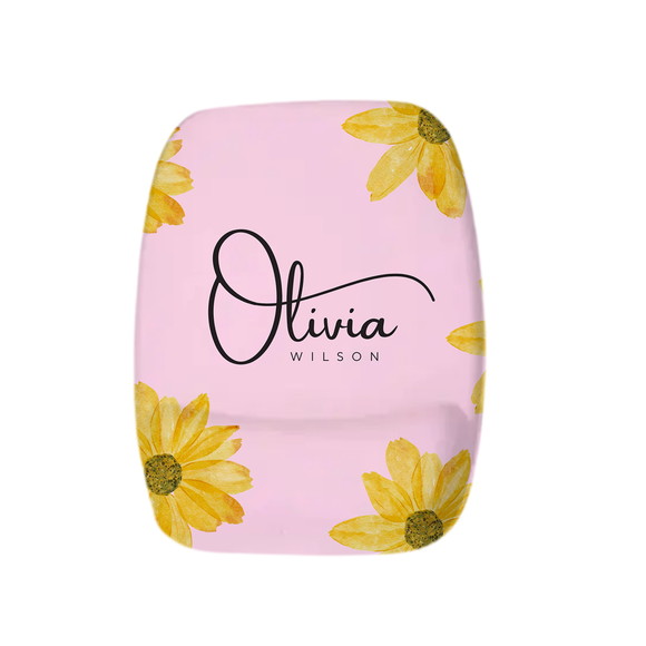 Mouse Pad Ergonõmico Feminino Personalizado Girassol