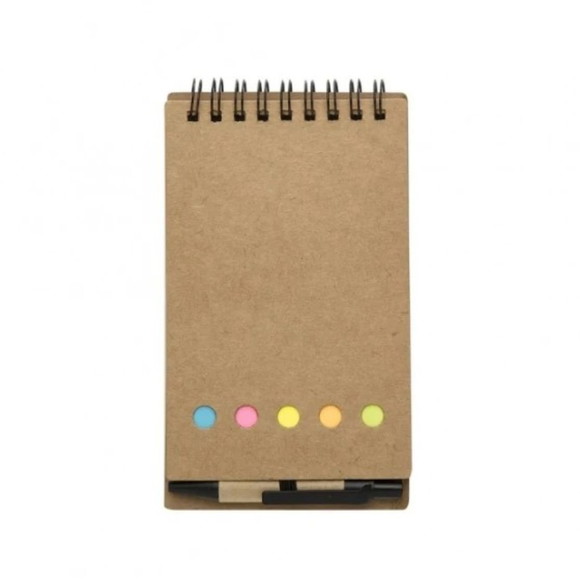 1000 Blocos de Notas com Autocolante e Caneta Personalizados
