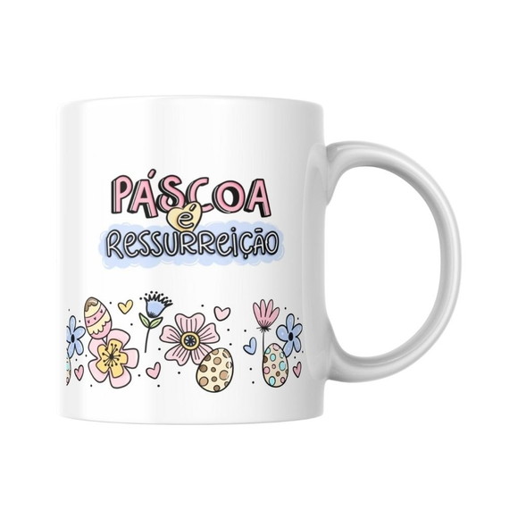 Caneca Personalizada Brinde Corporativo Páscoa 325ml