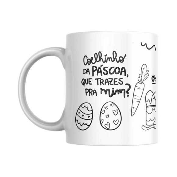Caneca Personalizada Brinde Corporativo Páscoa 325ml