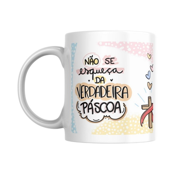 Caneca Personalizada Brinde Corporativo Páscoa 325ml