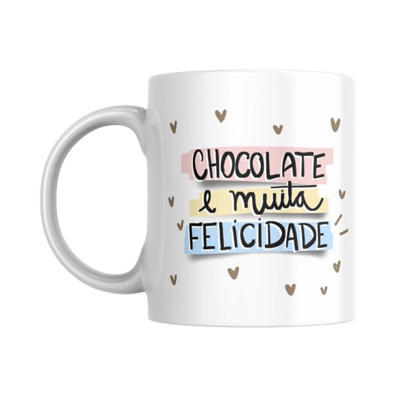 Caneca Personalizada Brinde Corporativo Páscoa Choco 325ml
