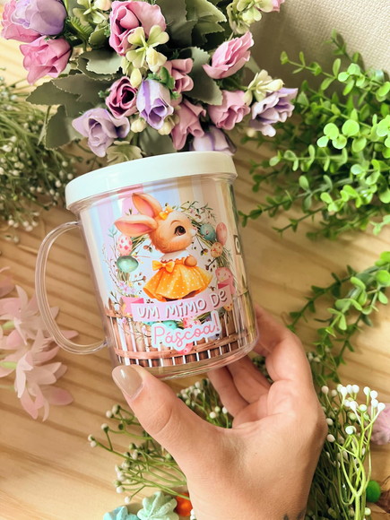 Caneca Personalizada Brinde Mimo de Páscoa
