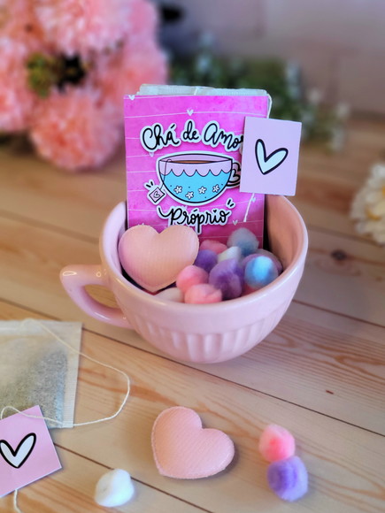Brinde Lembrancinha Sachê de Chá Dia da Mulher