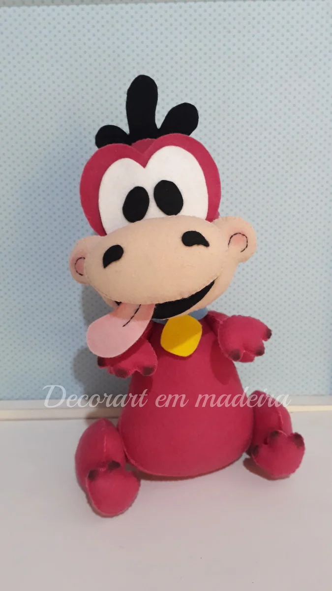 Dino Boneco decoração feltro festas - Imagem 5