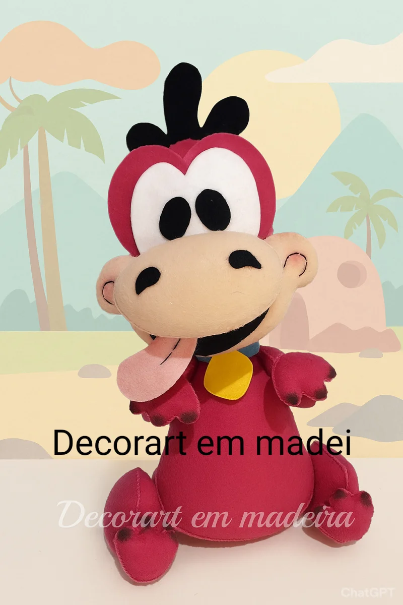 Dino Boneco decoração feltro festas