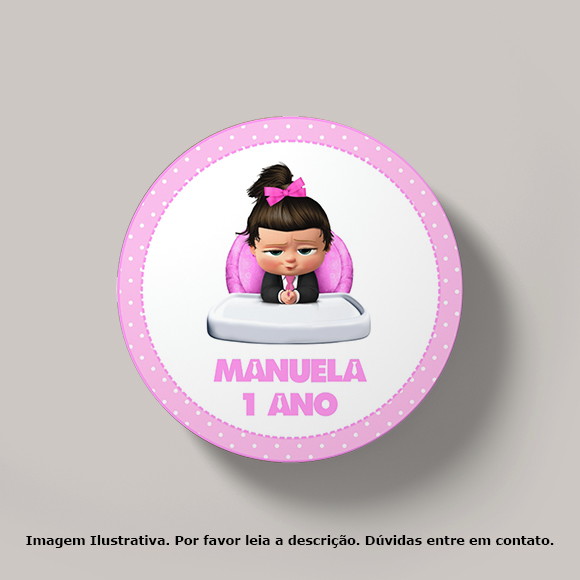 Tag Personalizada Aniversário Poderosa Chefinha (30 Un)