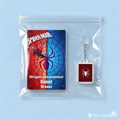 Chaveiro Personalizado Homem Aranha Lembrancinha Aniversário